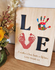 Eternal Love 3D Hand and Footprint Plaque - Unique Mother's Day Gift