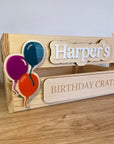 Birthday Elements - Interchangeable Crate
