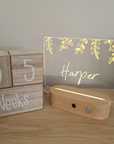 Personalised Night Light 🌙 - Botanical Leaves