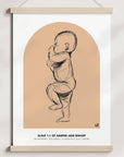 NEW 2023 - 1:1 Scale Arch Birth Poster - Personalised Poster - The Willow Corner