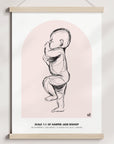 NEW 2023 - 1:1 Scale Arch Birth Poster - Personalised Poster - The Willow Corner