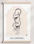 NEW 2023 - 1:1 Scale Arch Birth Poster - Personalised Poster - The Willow Corner