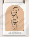 NEW 2023 - 1:1 Scale Arch Birth Poster - Personalised Poster - The Willow Corner