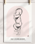 NEW 2023 - 1:1 Scale Arch Birth Poster - Personalised Poster - The Willow Corner
