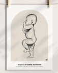 NEW 2023 - 1:1 Scale Arch Birth Poster - Personalised Poster - The Willow Corner