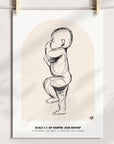 NEW 2023 - 1:1 Scale Arch Birth Poster - Personalised Poster - The Willow Corner