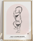 NEW 2023 - 1:1 Scale Arch Birth Poster - Personalised Poster - The Willow Corner