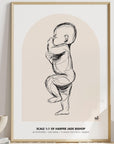 NEW 2023 - 1:1 Scale Arch Birth Poster - Personalised Poster - The Willow Corner