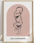 NEW 2023 - 1:1 Scale Arch Birth Poster - Personalised Poster - The Willow Corner