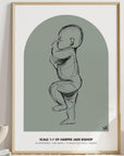 NEW 2023 - 1:1 Scale Arch Birth Poster - Personalised Poster - The Willow Corner