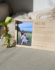 Personalised Mum Definition 6x4" Photo Frame - Mother's Day Gift - The Willow Corner