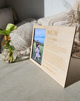Personalised Mum Definition 6x4" Photo Frame - Mother's Day Gift - The Willow Corner