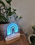 Personalised Night Light 🌙 - Boho Rainbow - The Willow Corner