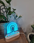 Personalised Night Light 🌙 - Boho Rainbow - The Willow Corner