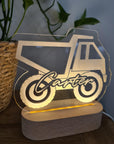 Personalised Night Light 🌙 - Construction Truck - The Willow Corner