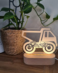 Personalised Night Light 🌙 - Construction Truck - The Willow Corner