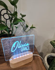 Personalised Night Light 🌙 - Dual Signature Name - The Willow Corner