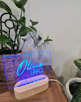 Personalised Night Light 🌙 - Dual Signature Name - The Willow Corner