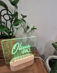 Personalised Night Light 🌙 - Dual Signature Name - The Willow Corner