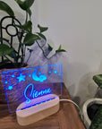 Personalised Night Light 🌙 - Hanging Stars - The Willow Corner