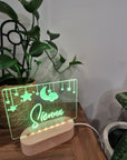 Personalised Night Light 🌙 - Hanging Stars - The Willow Corner