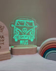 Personalised Night Light 🌙 - Kombi Van - The Willow Corner