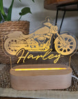 Personalised Night Light 🌙 - Motorcycle - The Willow Corner