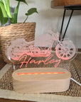 Personalised Night Light 🌙 - Motorcycle - The Willow Corner