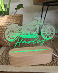Personalised Night Light 🌙 - Motorcycle - The Willow Corner