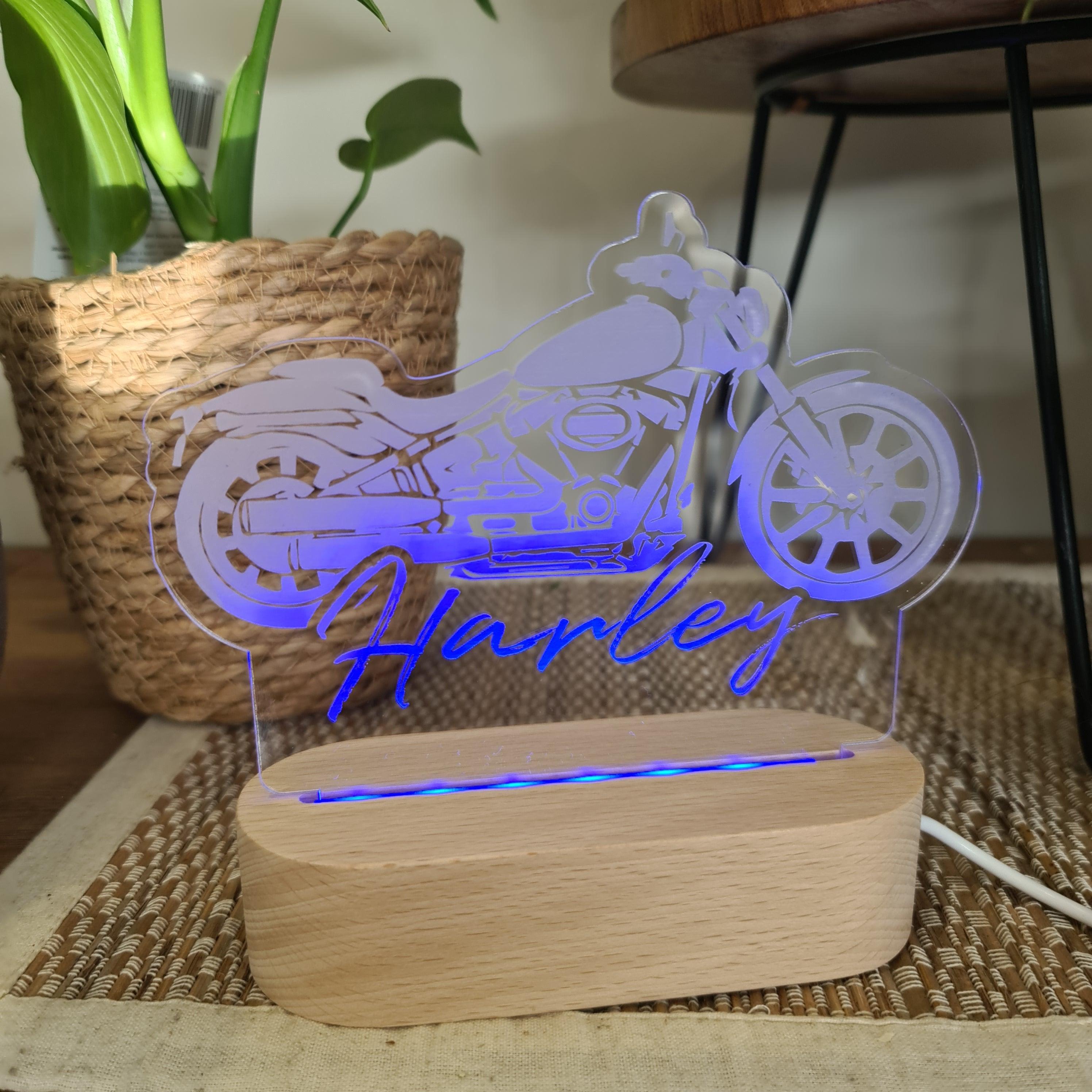 Personalised Night Light 🌙 - Motorcycle - The Willow Corner