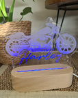 Personalised Night Light 🌙 - Motorcycle - The Willow Corner