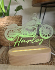 Personalised Night Light 🌙 - Motorcycle - The Willow Corner