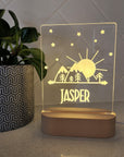 Personalised Night Light 🌙 - Mountain Skies - The Willow Corner