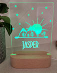 Personalised Night Light 🌙 - Mountain Skies - The Willow Corner