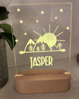 Personalised Night Light 🌙 - Mountain Skies - The Willow Corner