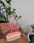 Personalised Night Light 🌙 - Script Name - The Willow Corner