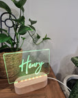 Personalised Night Light 🌙 - Script Name - The Willow Corner
