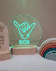 Personalised Night Light 🌙 - Shaka Hand - The Willow Corner