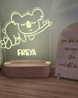 Personalised Night Light 🌙 - Sleepy Koala - The Willow Corner