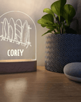 Personalised Night Light 🌙 - Surf Boards - The Willow Corner