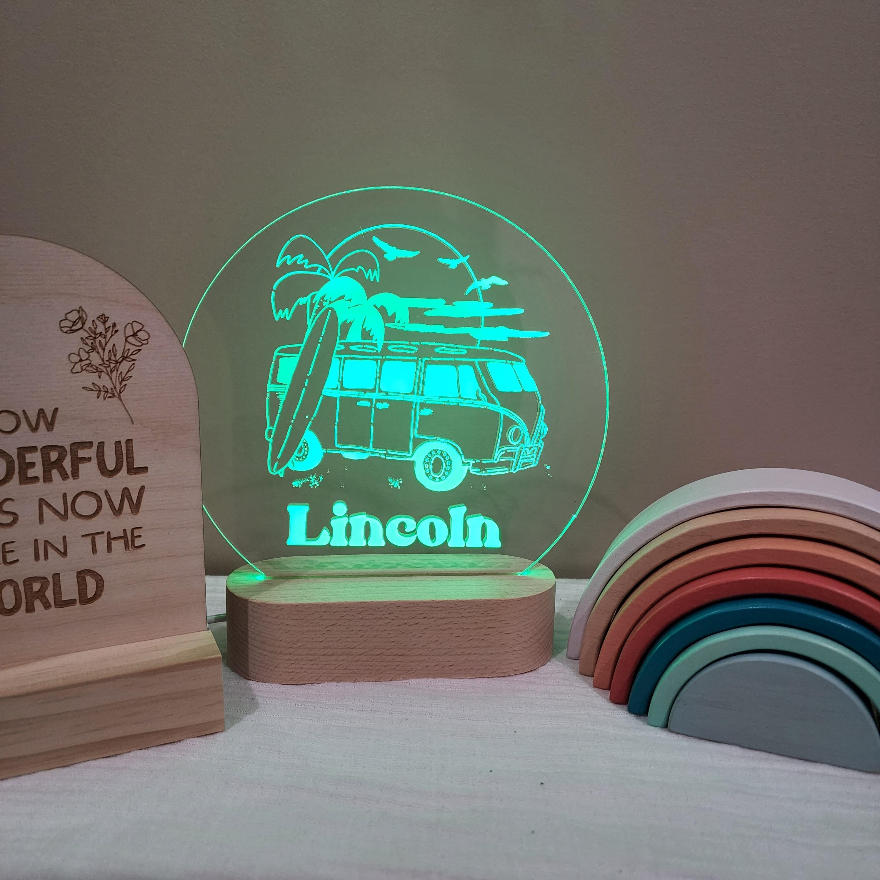 Personalised Night Light 🌙 - Surf's Up - The Willow Corner