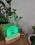 Personalised Night Light 🌙 - Triple Rainbow - The Willow Corner
