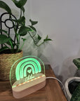 Personalised Night Light 🌙 - Triple Rainbow - The Willow Corner