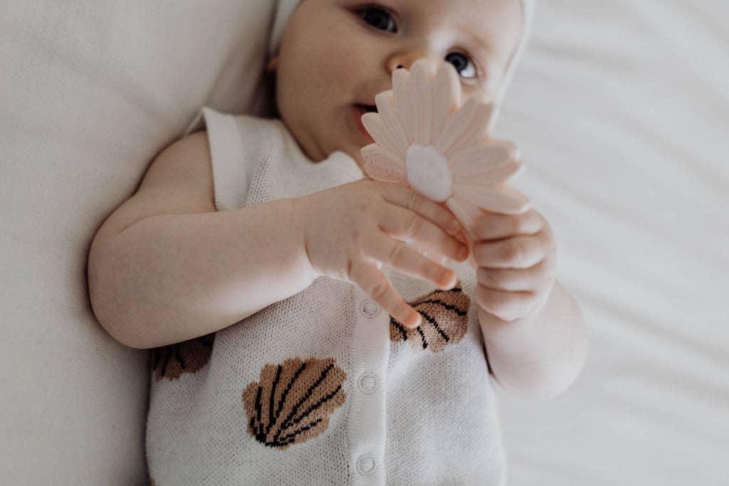 Silicone Teether - Petal Daisy - The Willow Corner