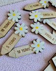 Daisy Delight Marker Set - 20 x Height Chart Growth Markers