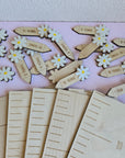 Daisy Delight Marker Set - 20 x Height Chart Growth Markers