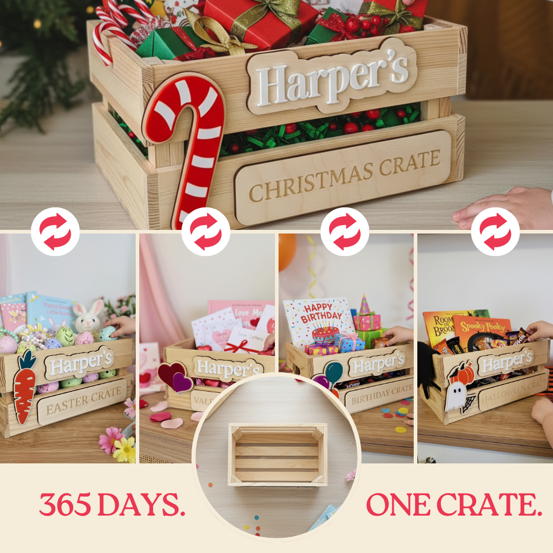 The Ultimate Interchangeable Crate Bundle - Personalised Keepsake for Every Celebration