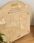 Dad Collage Photo Arch - Personalised Wooden Photo Arch - Father's Day Gift - The Willow Corner