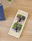 Dad Interchangeable Photo Strip - Personalised Wooden Photo Strip - Father's Day Gift - The Willow Corner