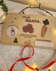 Personalised Wooden Dear Santa Tray - Christmas Eve Family Decoration - The Willow Corner